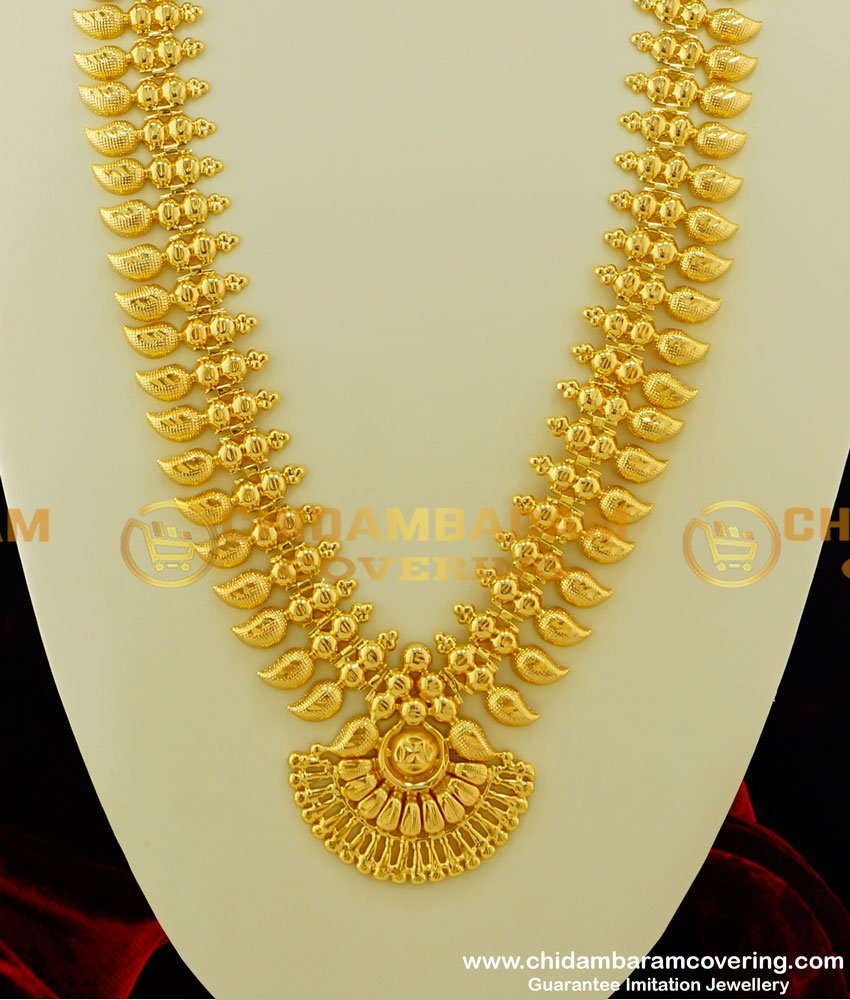 HRM212 - Kerala Gold Inspired Light Weight Mango Design Haram Buy Online