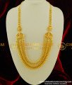 HRM218 - Handmade 3 Line Lakshmi Haram South Indian One Gram Gold Haram Designs Imitation Jewellery
