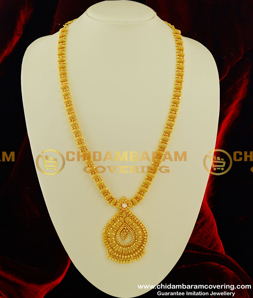 HRM221 - Latest Gold Plated Long Stone Haram One Gram Jewellery Buy Online