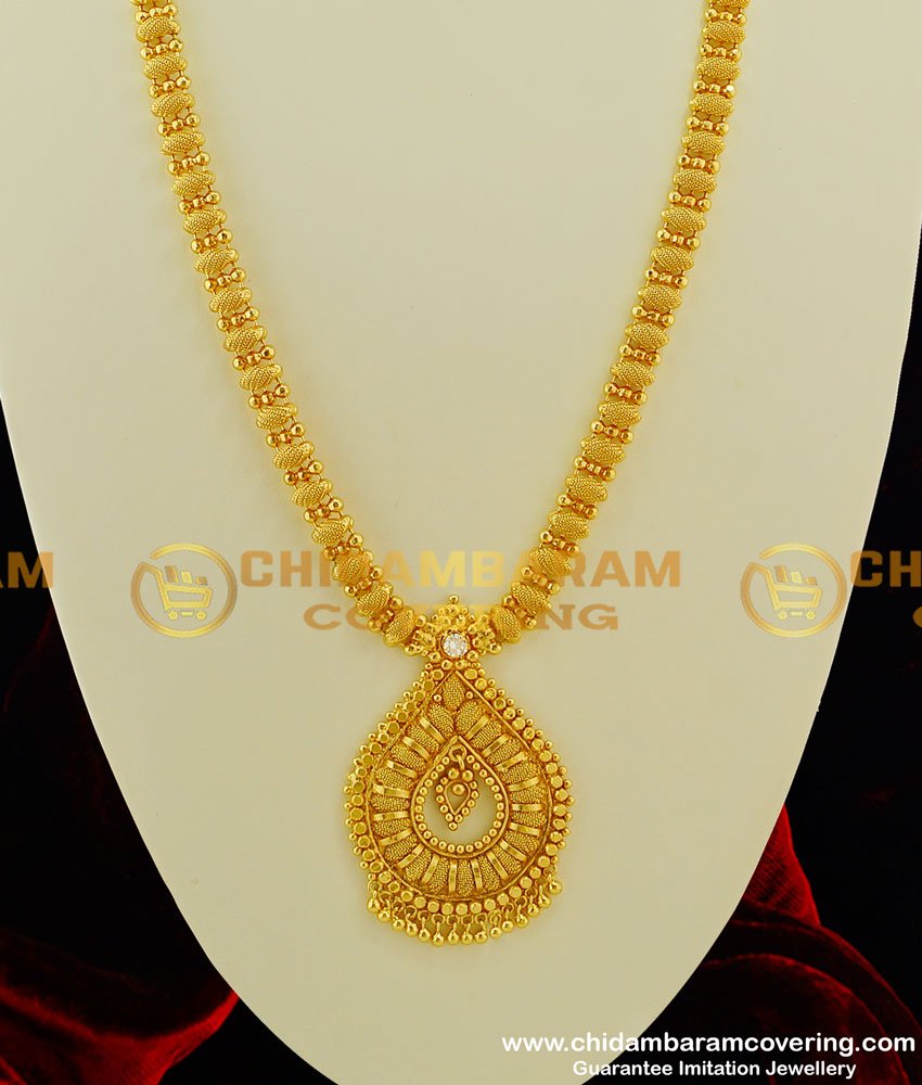 HRM221 - Latest Gold Plated Long Stone Haram One Gram Jewellery Buy Online