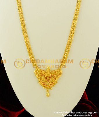 HRM232 - Traditional Bridal Wear Gold Plated Long Haram Design Shop Online