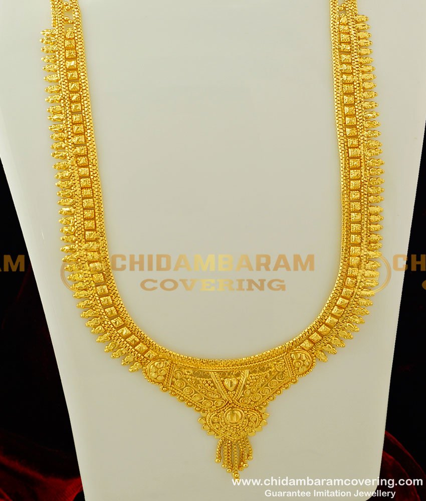 HRM268 - Wedding Calcutta Gold Haram Designs 1 Year Guarantee Haram Buy Online