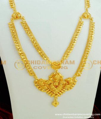 HRM287 - Traditional Two Line Calcutta Design Bridal Haram Gold Plated Imitation Jewellery Collection