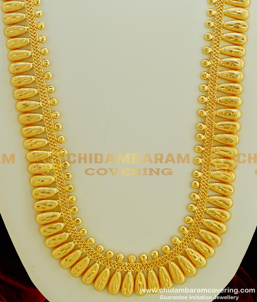 HRM303 - Handmade Light Weight Kerala Bridal Haram Design Guarantee Jewellery 