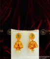 HRM309 - Latest Matte Finish Kemp Stone Pendant Temple Haram Design Buy Online