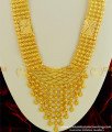 HRM324 - Real Gold Design Long Bridal Haram Design Gold Plated Kerala Haram for Wedding