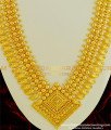 HRM330 - New Model Grand Look Stunning Gold Kerala Mango Broad Long Haram Wedding Kerala Jewellery Collection Online
