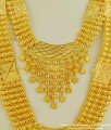 HRM333 - Marriage Bridal Long Haram with Necklace Combo Set First Quality 1 Year Guarantee Kerala Imitation Jewellery