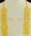 HRM336 - Beautiful Gold Design Four Line Flower Design Governor Malai Guarantee Haram Online