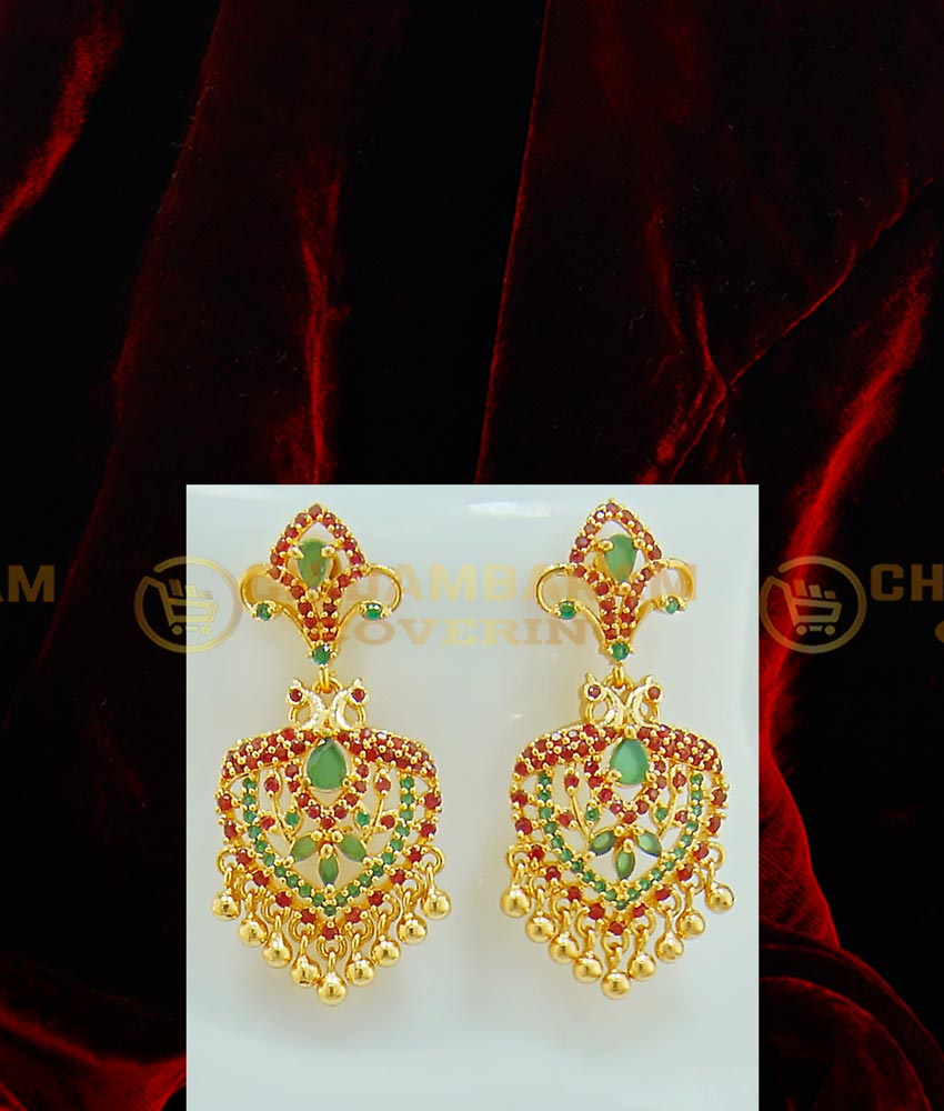 HRM369 - Buy New Arrival Bridal Wear Multi Stone Long Haram Necklace with Earring Set Wedding Jewellery Online