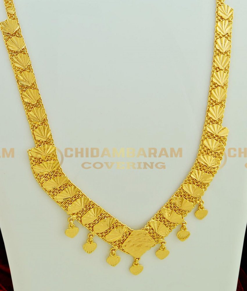 HRM379 - Simple Light Weight One Gram Gold Plated Haram Designs Imitation Jewellery