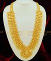 HRM392 - Light Weight Mango Broad Long Haram Design Gold Plated Kerala Haram Online