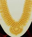 HRM392 - Light Weight Mango Broad Long Haram Design Gold Plated Kerala Haram Online