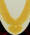 HRM403 - 30 Inches 5 Line Gold Beads 35 Mango Broad Kerala Haram Gold Inspired Light Weight Kerala Bridal Long Haram 