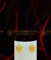 HRM411 - New Collections One Gram Gold Forming Haram Ruby Stone 3 Line Mini Haram with Earring for Wedding