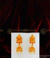 HRM433 - Latest Gold Matte Finish Kemp Stone Peacock Lakshmi Pendant Pearl Mini Temple Haram Design 