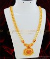 HRM444 - Unique Party Wear Collections 1 Gram Gold Ruby Stone Two Line Pearl Harm Buy Online