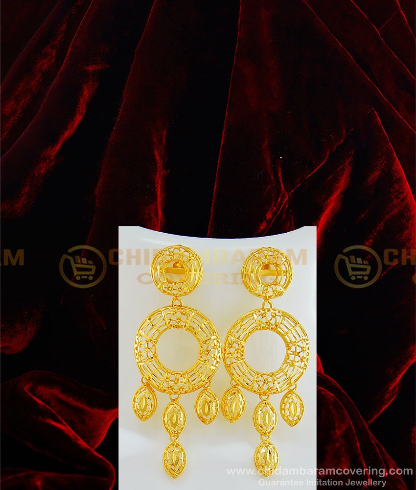 HRM448 - Latest Dubai Jewellery First Quality Real Gold Design Light Weight Haram with Earring Set Online