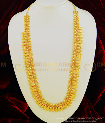 HRM452 - Handmade Light Weight Kerala Style Bridal Haram Design Guarantee Jewellery