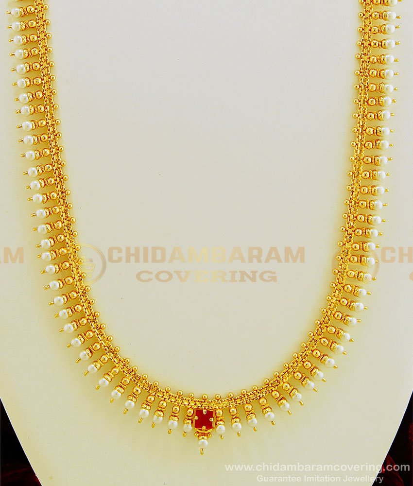 HRM453 - New Collection Pearl Haram Gold Design 1 Gram Gold First Quality Haram Online