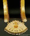 HRM461 - Traditional Ruby Stone Lakshmi Kasu Malai with Impon Lakshmi Pendant Gold Plated Impon Haram 