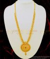 HRM468 - Simple Single Ruby Stone Long Haram One Gram Gold Jewellery Online 