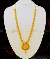 HRM473 - Simple Gold Haram Design White Stone Jewellery Gold Plated Haram Online 