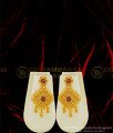 HRM478 - Latest Gold Finish Enamel Forming Gold Haram Calcutta Model First Quality Long Haram with Earring Combo Set  
