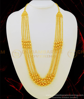 HRM480 - New Arrival Gold Design Gold Beads Long Layered Haram One Gram Jewelry Buy Online