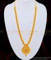 HRM504 - Bridal Wear Gold Design Ruby Stone One Gram Gold Guaranteed Haram 