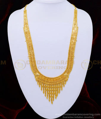 HRM508 - Latest 1 Gram Gold Haram Bridal Long Rani Haar New Design for Wedding