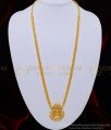 HRM512 - Original Gold Plated Simple Lakshmi Dollar Chain Type Multi Stone Lakshmi Haram Online    