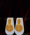 HRM516 - Latest Ruby Stone Heavy Work Temple Jewellery Lakshmi Design Gold Plated Layered Haram with Earrings Set   