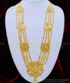 HRM525 - Traditional Four Line Flower Design Gold Governor Malai Model Imitation Jewellery Online