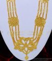 HRM528 - New Model Governor Malai Designs One Gram Gold Long Haram for Wedding   