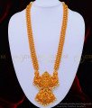 HRM540 - Attractive Matte Finish Kemp Stone Lakshmi Haram Nagas Antique Jewellery Online