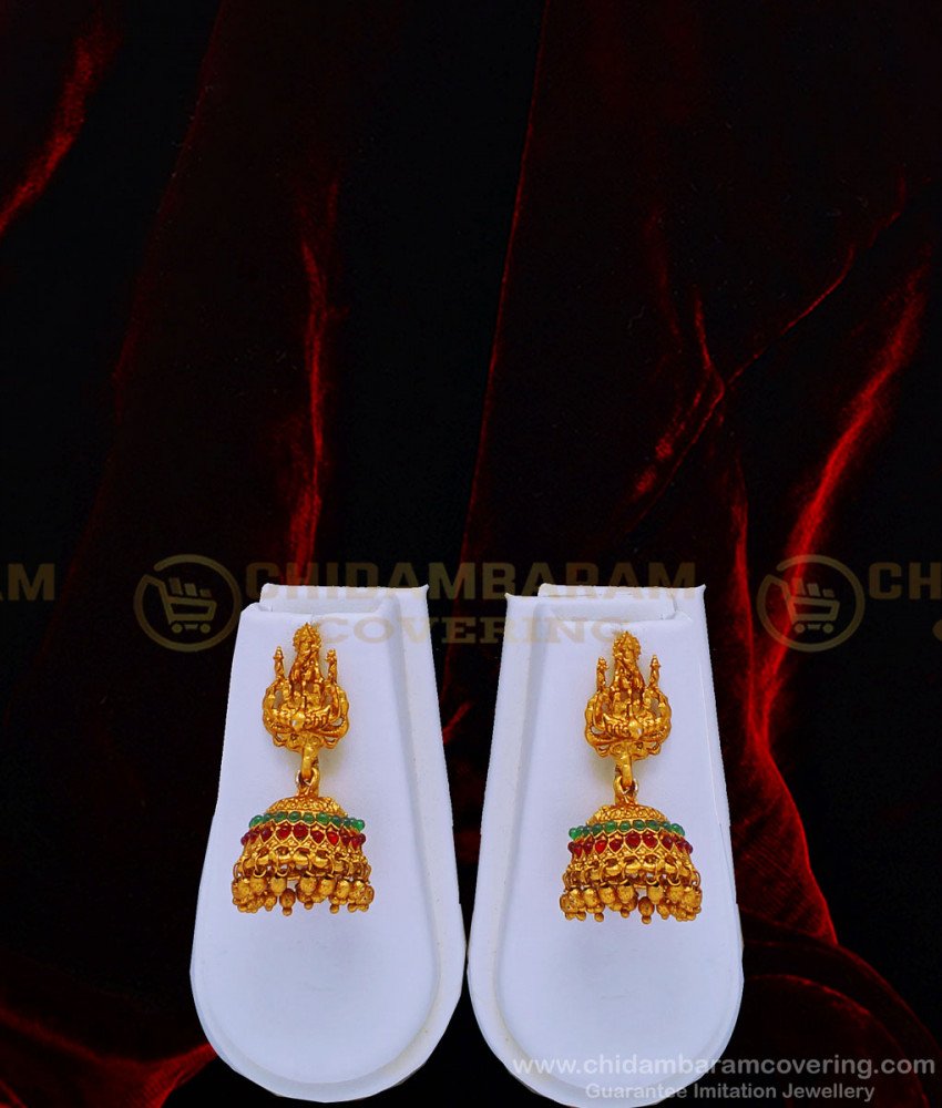 HRM543 - First Quality Bridal Temple Haram Antique Gold Design Nagas Jewellery Set Online Shopping
