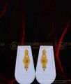 HRM546 - Enamel Gold Forming Simple Light Weight Gold Finish Haram with Earring Set Online