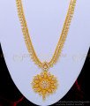 HRM566 - Latest Gold Design Full White Stone Long Haram Design for Wedding