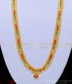 HRM576 - Attractive Multi Stone Long Mango Haram Design Mango Mala Online 