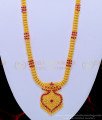 HRM579 - Buy Indian Jewellery Beautiful Ruby Stone One Gram Gold Long Haram Collections  