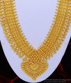 HRM600 - Traditional Kerala Wedding Grand Look Broad Four Line Golden Beads Mango Haram Buy Online 