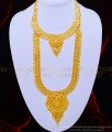 HRM610 - Attractive Long Haram with Necklace Combo Set 1 Gram Gold Jewellery for Wedding 