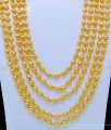 HRM616 - Latest Gold Plated Guaranteed Gold Beads Layered Haram Gundla Mala for Women