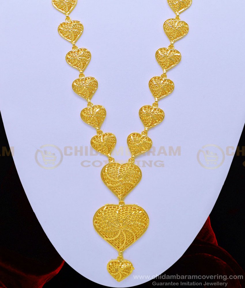 HRM620 - New Pattern Heart Design Long Haram One Gram Gold Guaranteed Jewelry