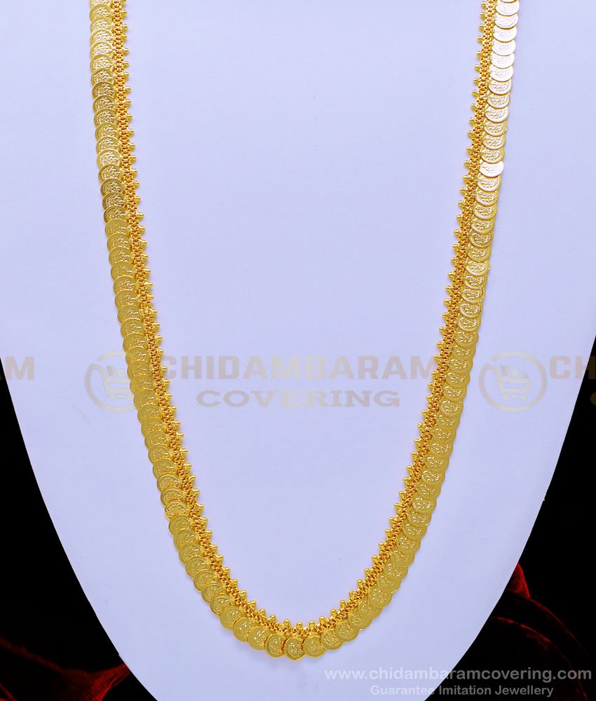 HRM625 - Traditional Small Size Lakshmi Coin Kasu Malai Designs Haram South Indian Jewellery Online