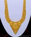 HRM634 - One Gram Gold Enamel Gold Haram Design Broad Bridal Haram with Earring Set Online