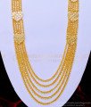 HRM661 - Bridal Wear Gold Design Rani Haaram Long Layered Chain Haram for Wedding