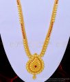 HRM664 - Beautiful Ruby Stone Mango Pendant Haram Design South Indian Jewellery Buy Online