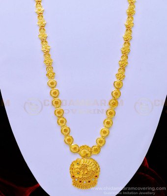 HRM676 - Forming Gold Long Haram Design First Quality Real Gold Design Wedding Haram